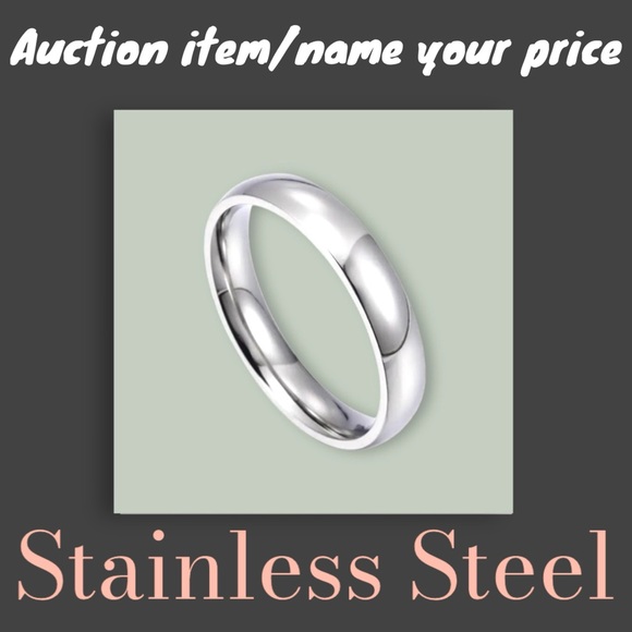 Exclusively Fancy Jewelry - ⌛️💝 Auction: Stainless Steel 316L Wedding Ring Jewelry